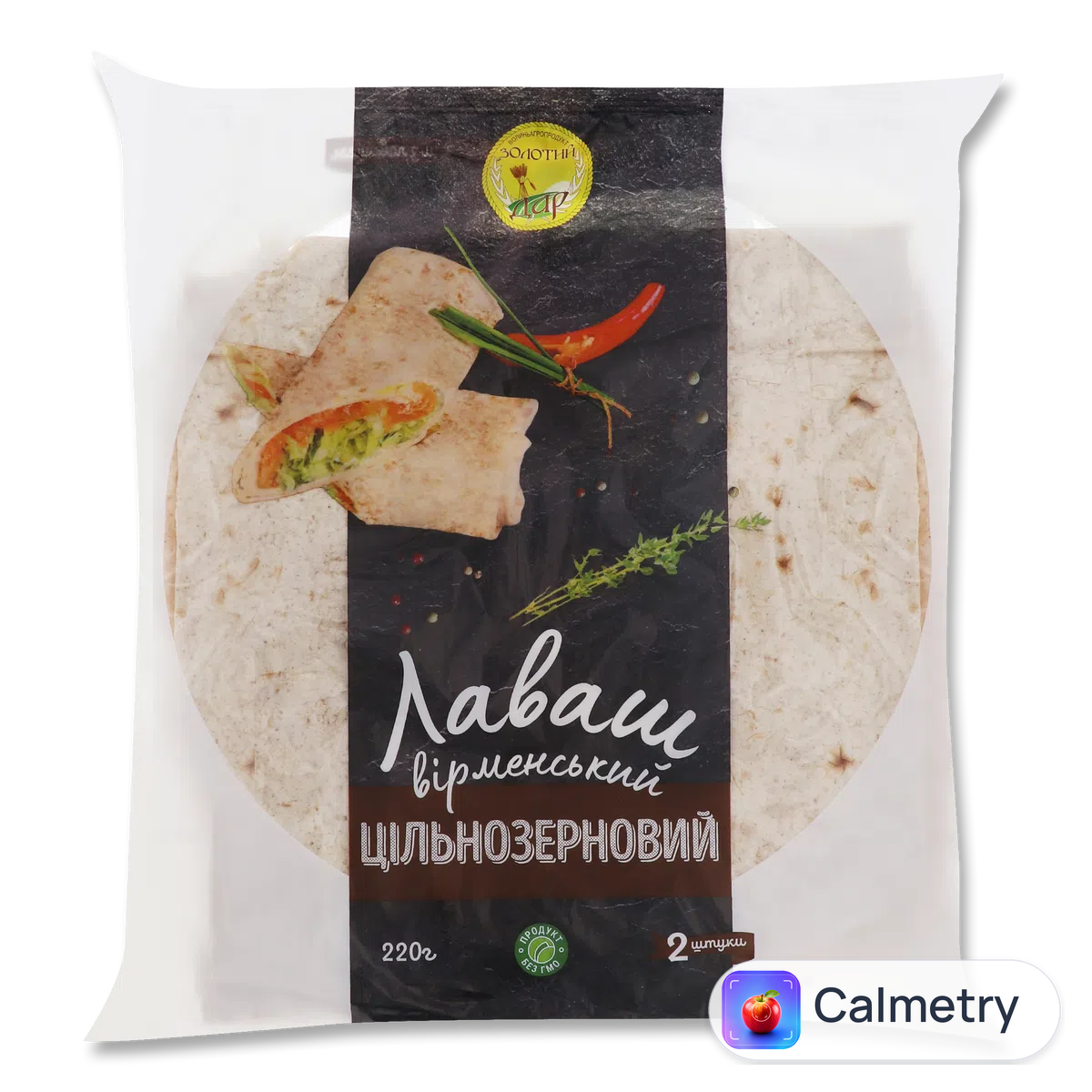 Лаваш «Золотий дар» «Вірменський» цільнозерновий 2 шт.