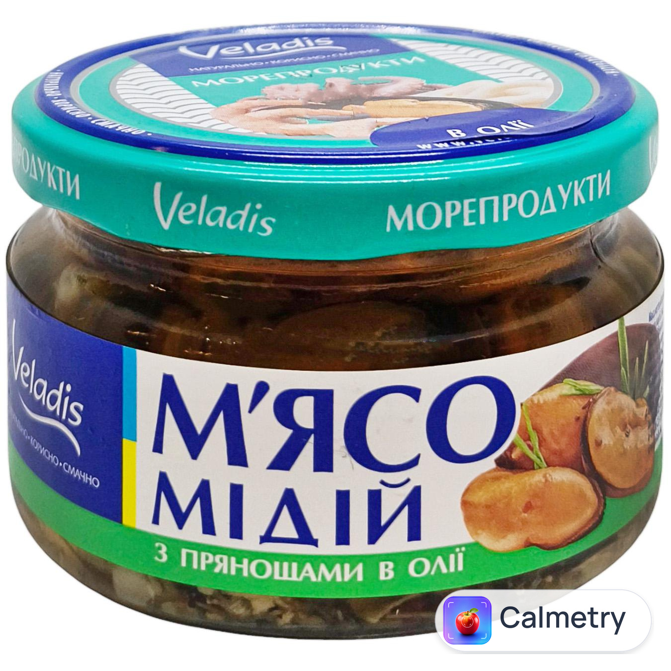 М'ясо Мідій в олії з прянощами Veladis 200г