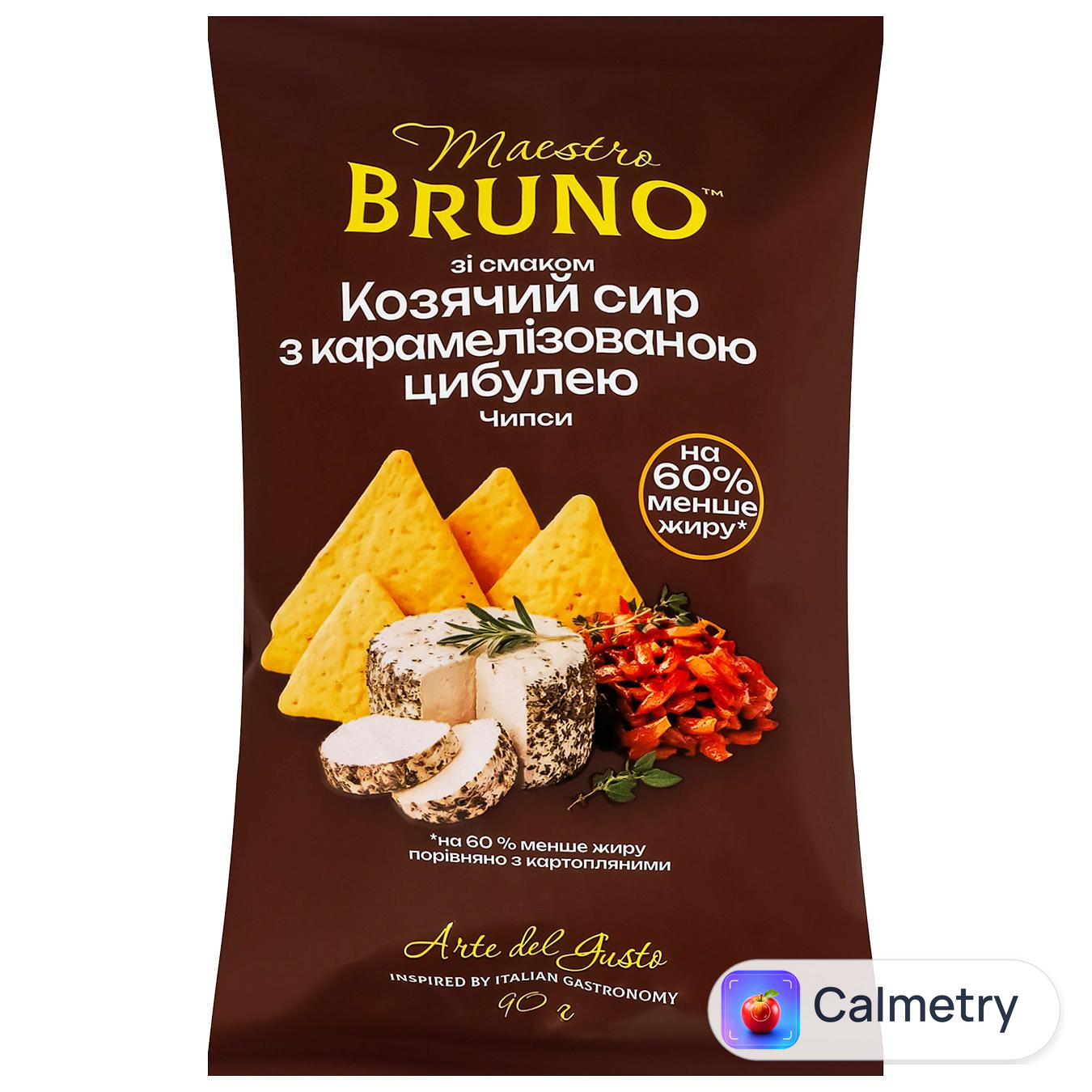 Чипси Maestro Bruno Козячий сир з карамелізованою цибулею 90г