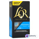 Кава в капсулах L'OR Espresso Decaffeinato без кофеїну 5,2г*10шт — фото продукту