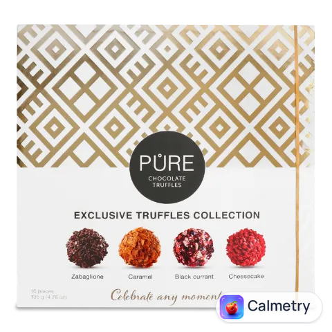 Цукерки Pure Chocolate трюфель асорті 135г