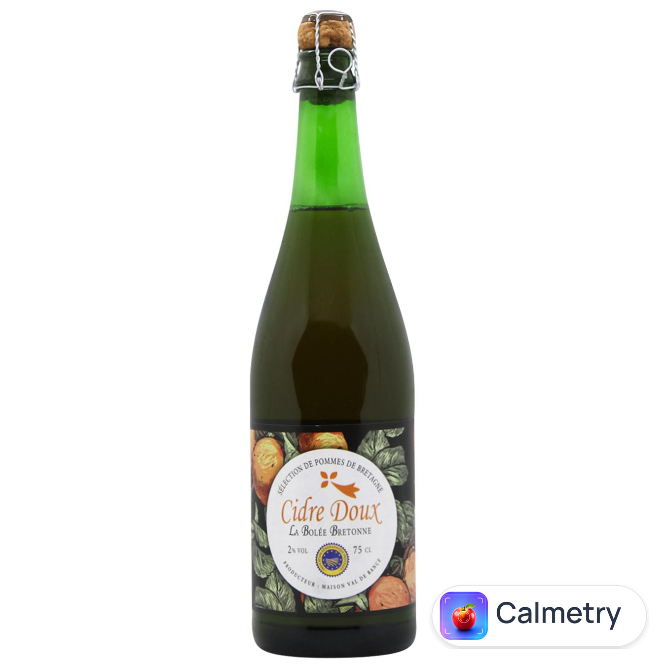 Сидр La Bolee Bretonne Doux білий солодкий 2% 0,75л
