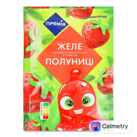 Желе «Премія»® зі смаком полуниці 90г