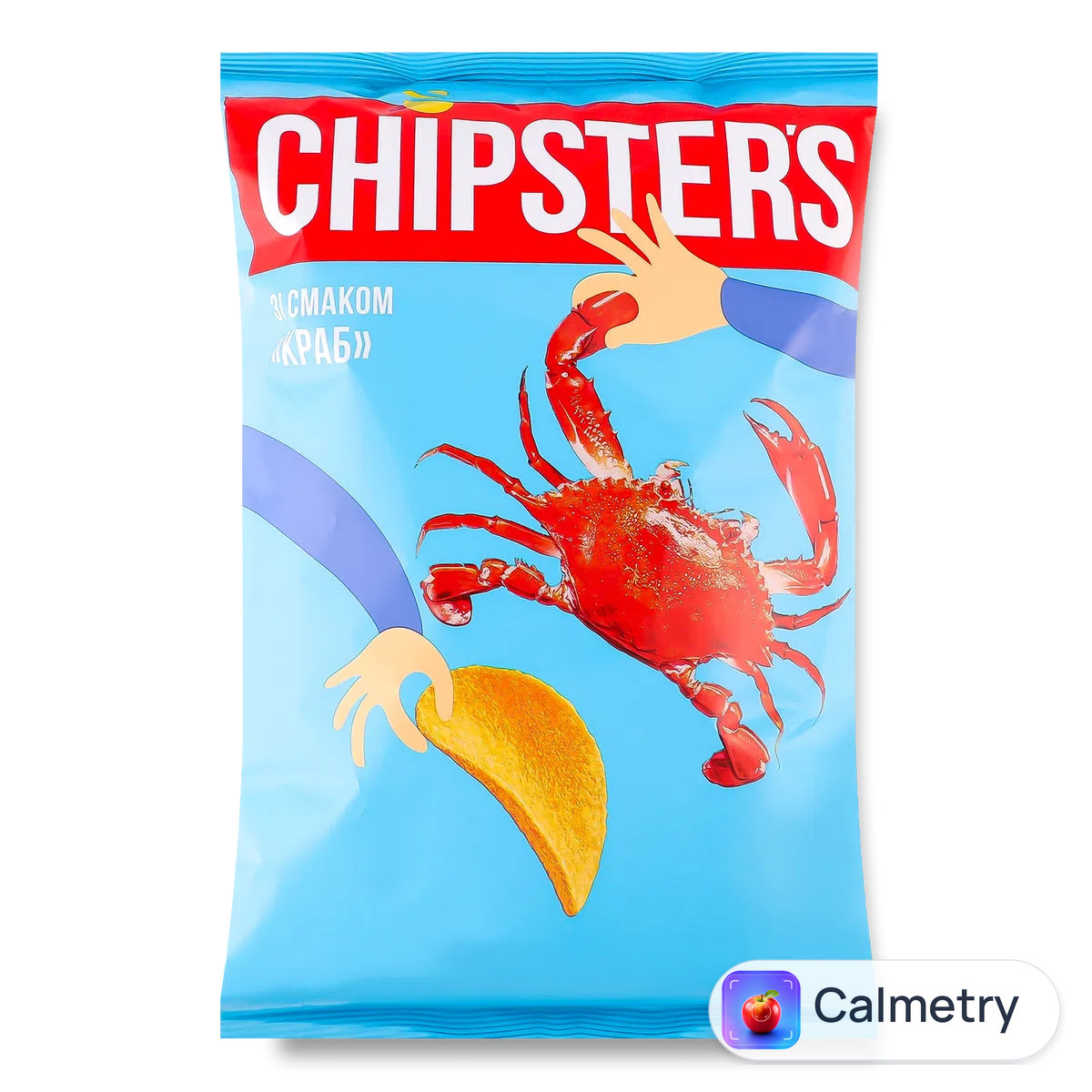 Чипси Flint Chipster's натуральні зі смаком краба 130г
