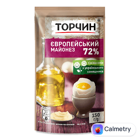 Майонез Торчин Європейський 72% д/п, 150г