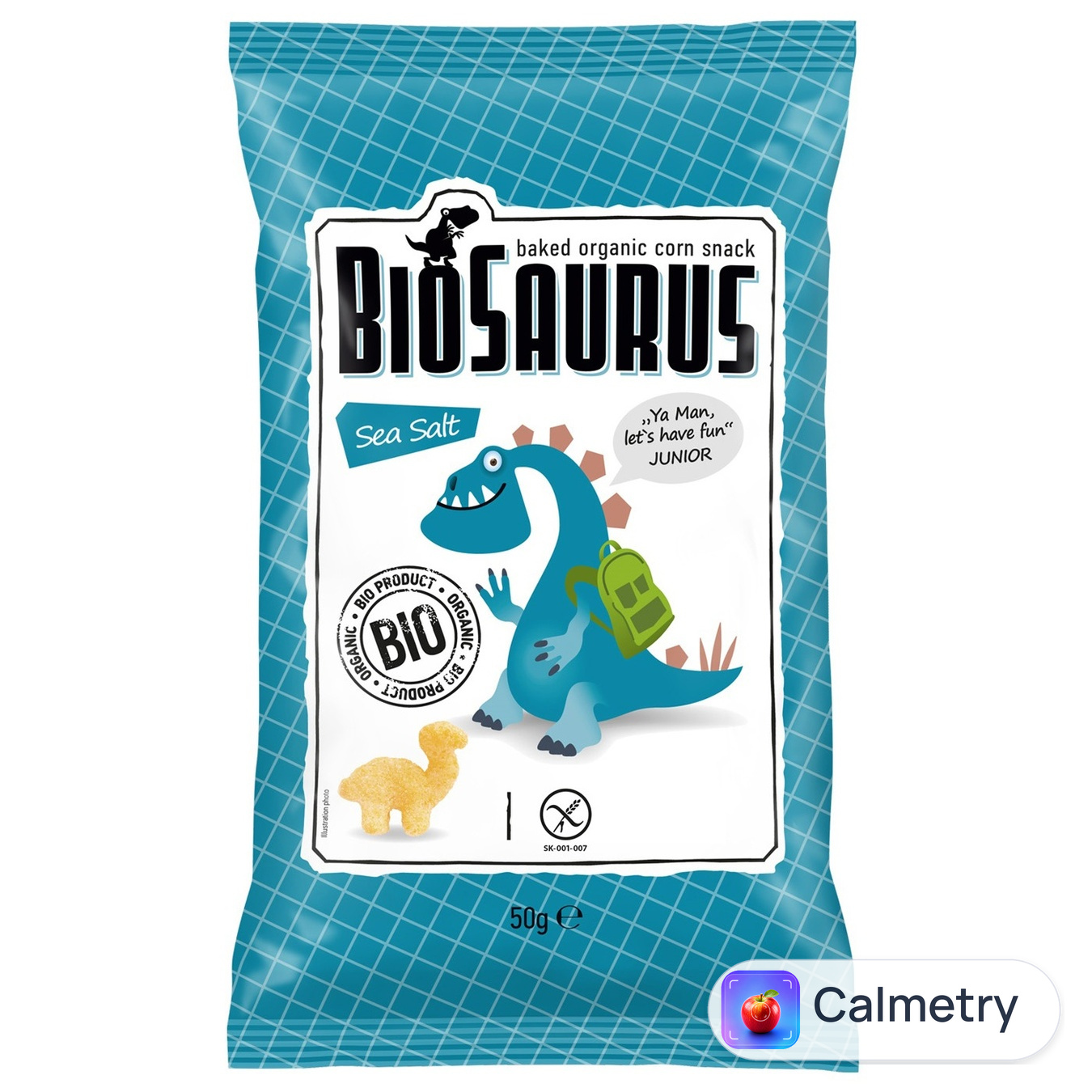 Снек Biosaurus кукурудзяний з морською сіллю 50г