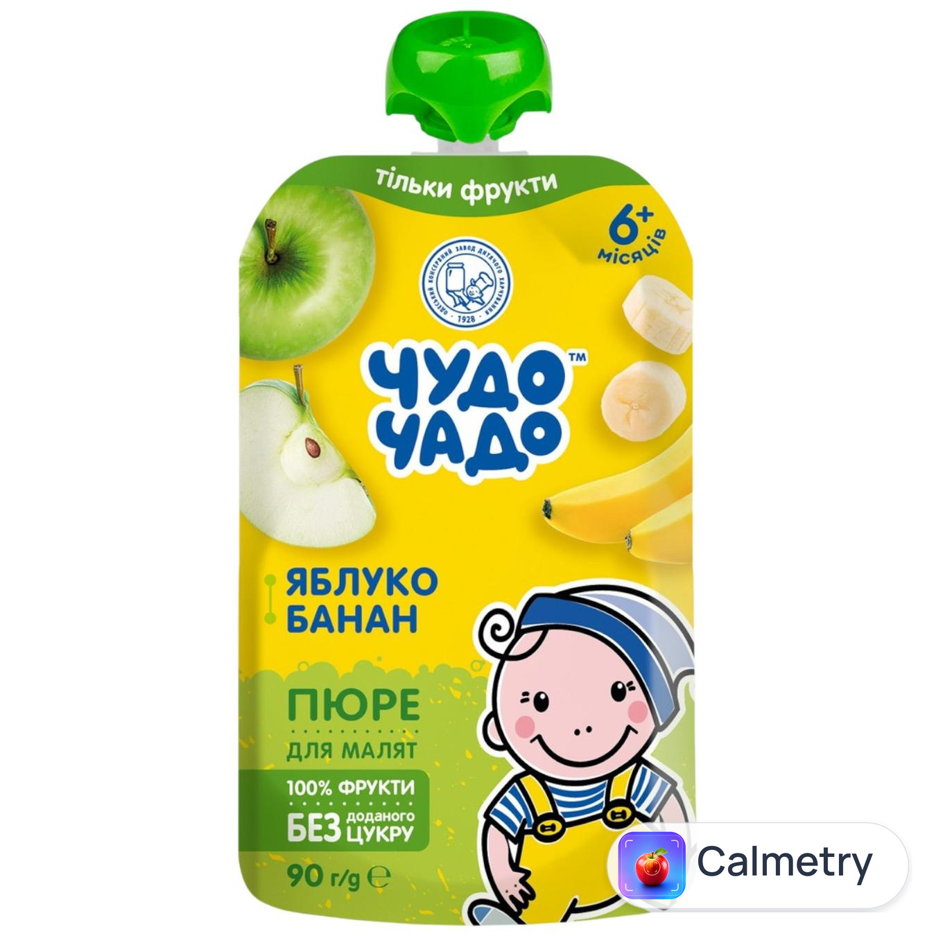 Пюре Чудо-Чадо Яблуко-банан з 6-ти місяців 90г — фото продукту