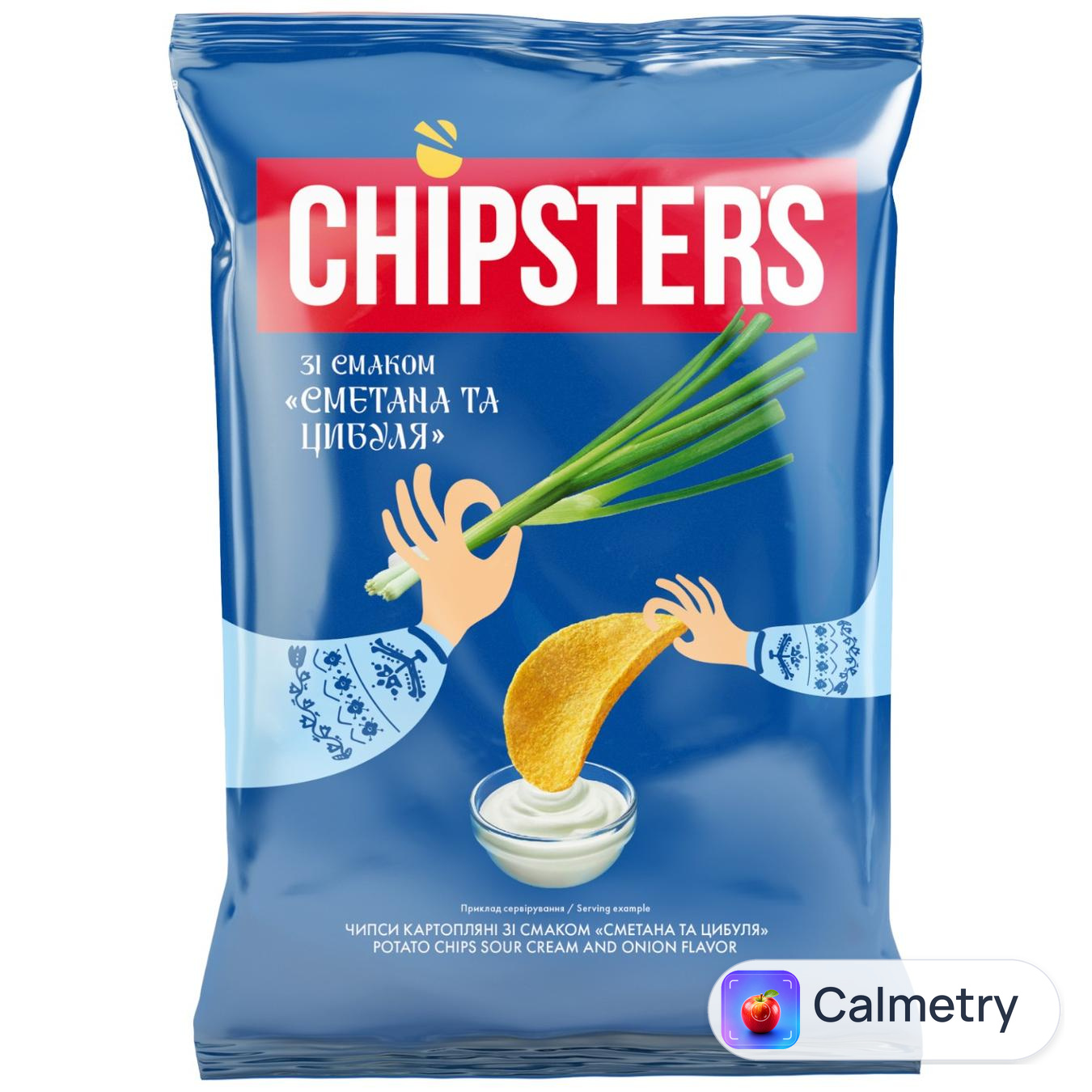 Чипси картопляні Chipsters cметана та цибуля 70г Chipster's