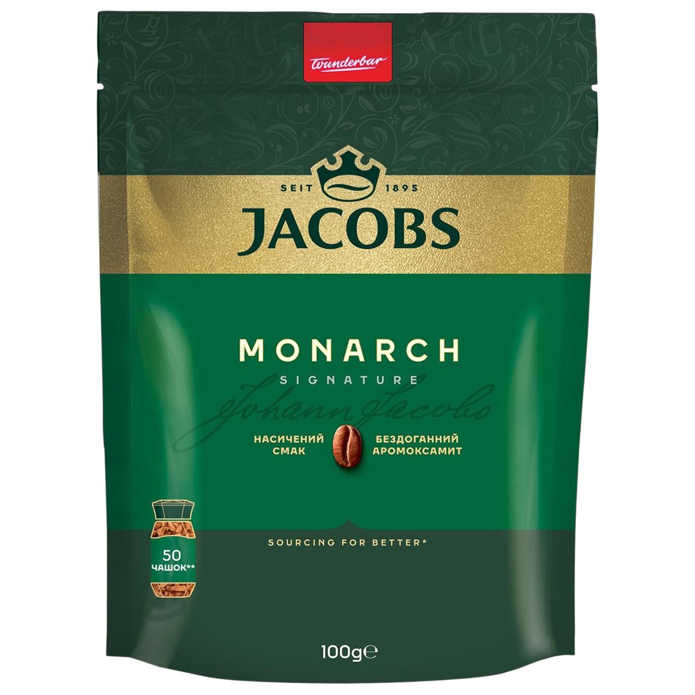 Кава розчинна Jacobs Monarch 100г — фото продукту