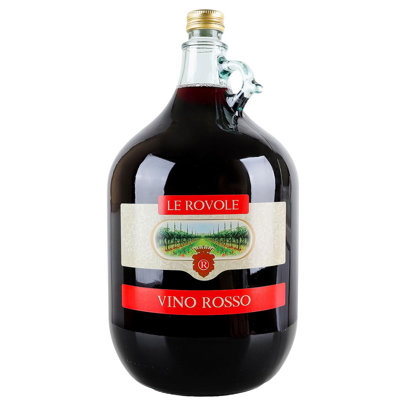 Вино Le Rovole Vino Rosso червоне сухе 10% 5л — фото продукту