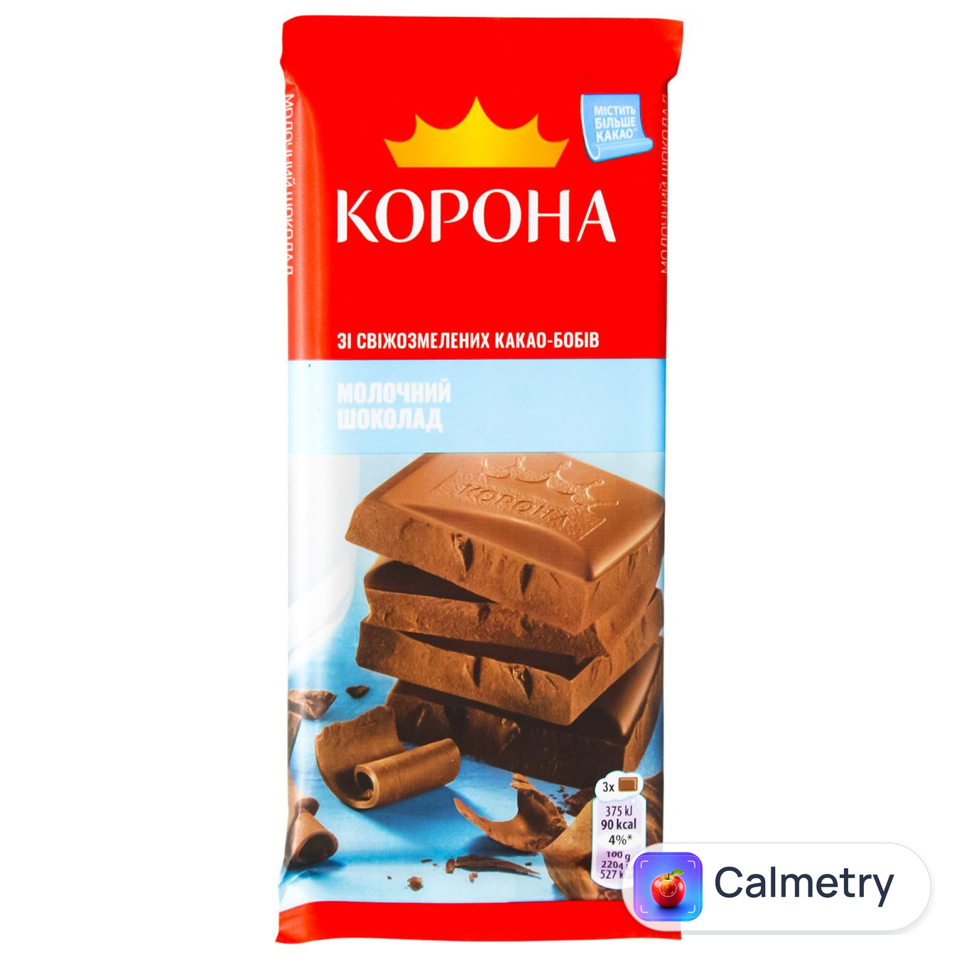 Шоколад молочний Корона 85г — фото продукту