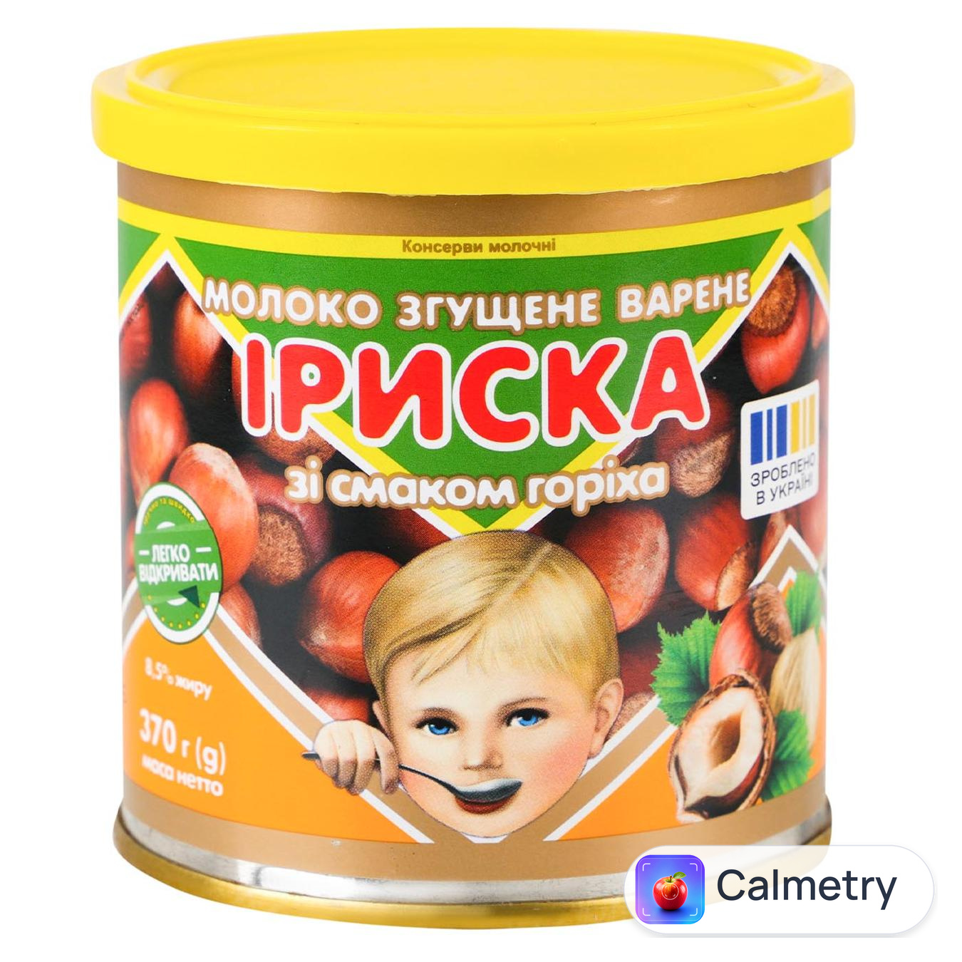 Молоко згущене Первомайський МКК Іриска зі смаком горіха варене 8,5% 370г
