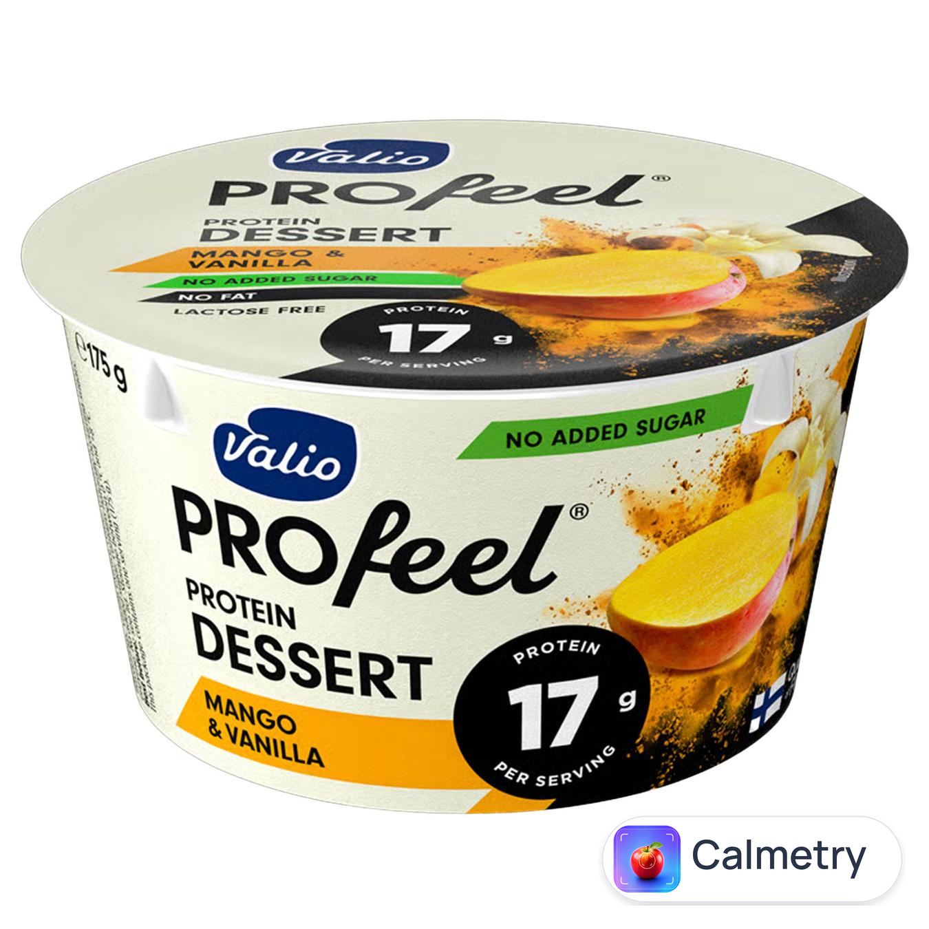 Десерт протеїновий Valio PROfeel ваніль-манго безлактозний 175г — фото продукту