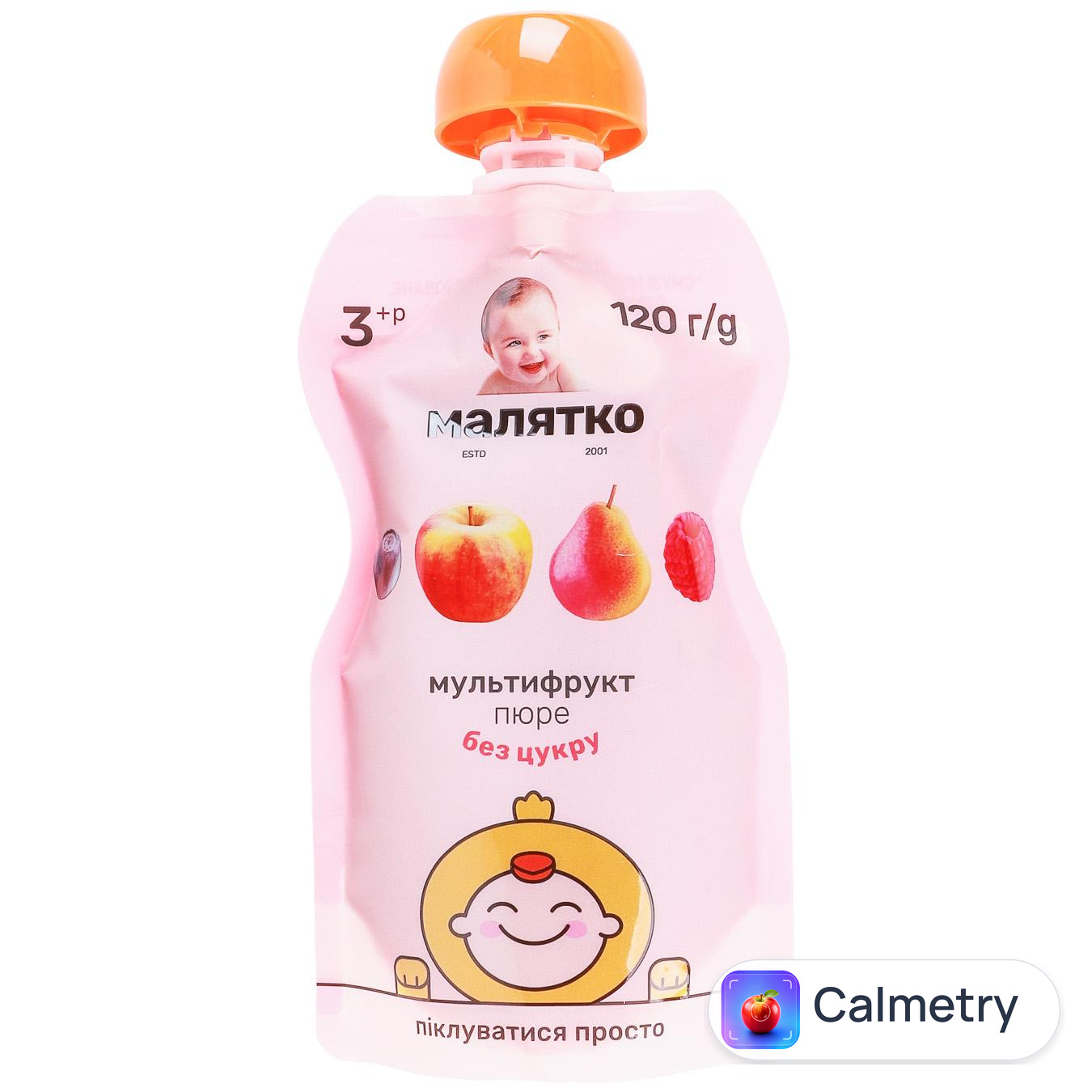 Пюре Малятко Мультифрукт без цукру 120г