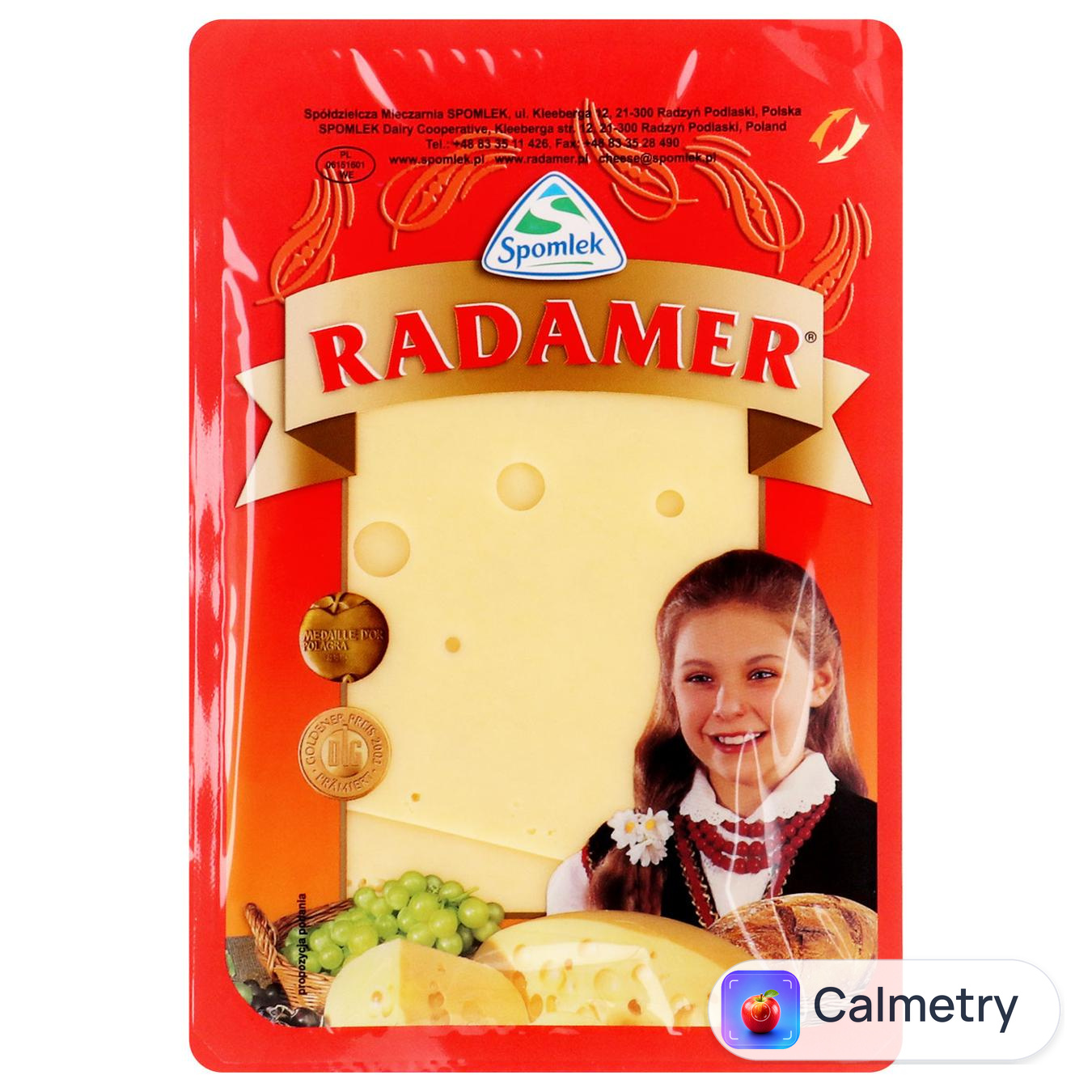 Сир Spomlek Радамер твердий нарізаний 45% 150г