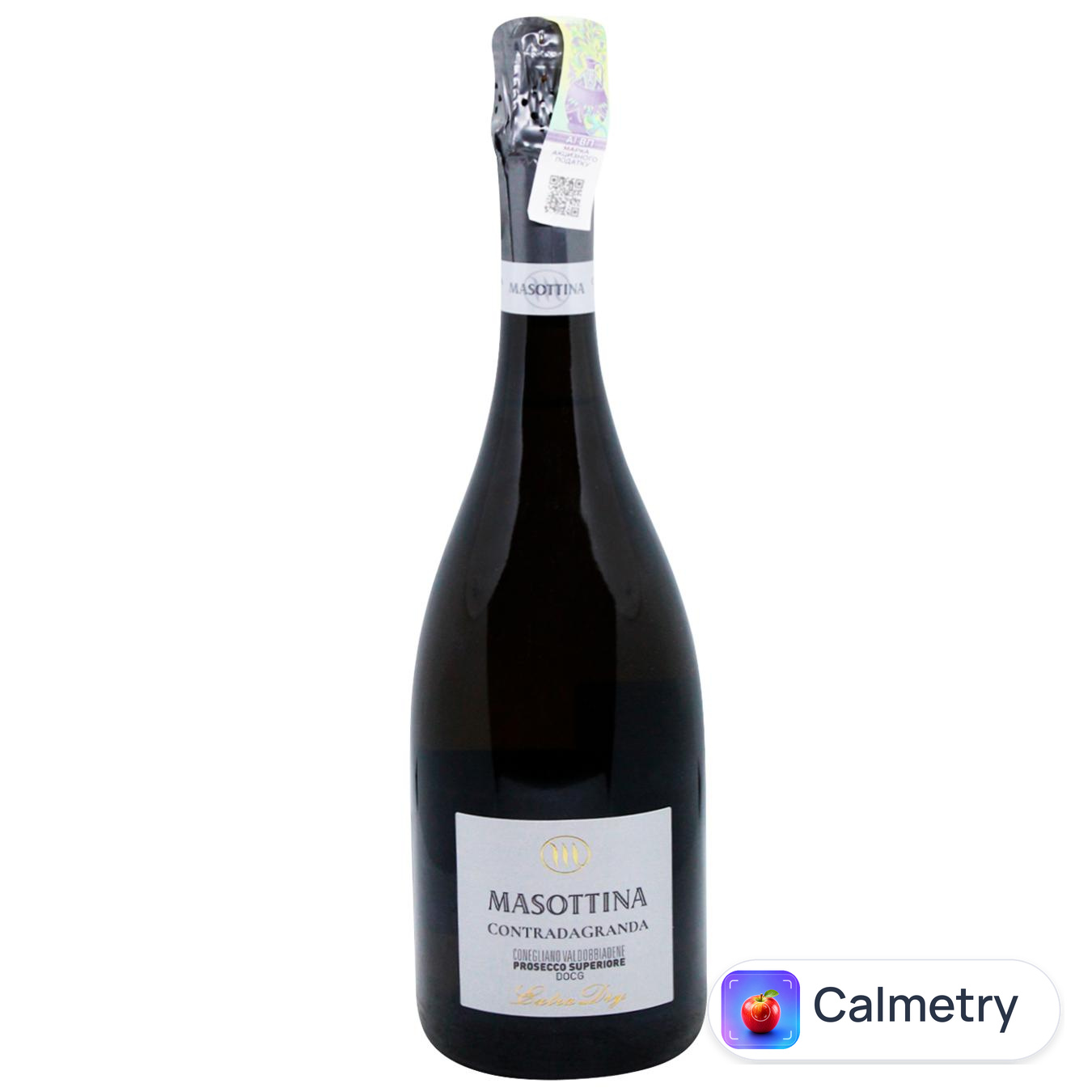 Вино ігристе Masottina Contrada Granda Conegliano Valdobbiadene Prosecco Superiore біле екстра сухе 11,5% 0,75л