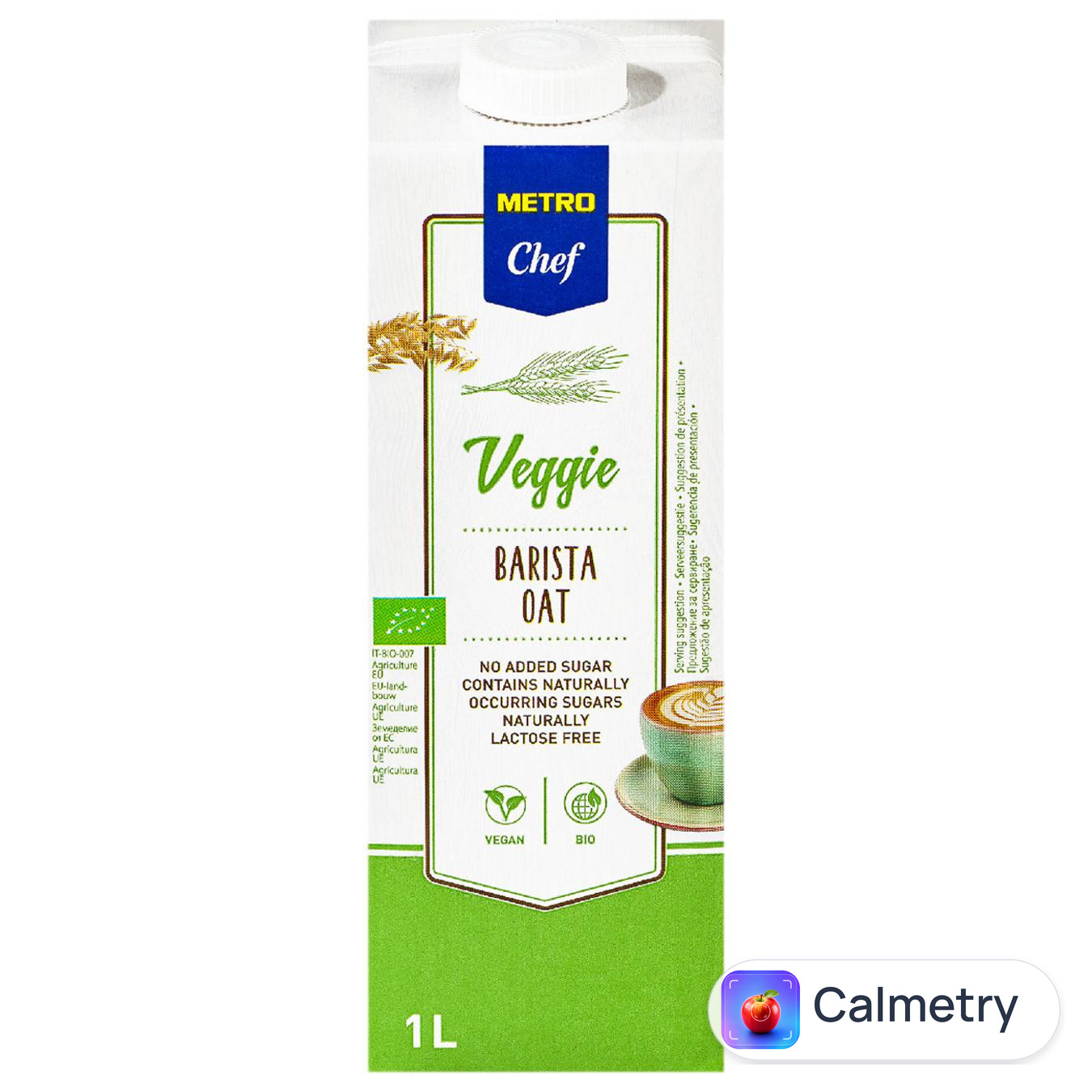 Напій рослинний Metro Chef Veggie Barista вівсяний 1л