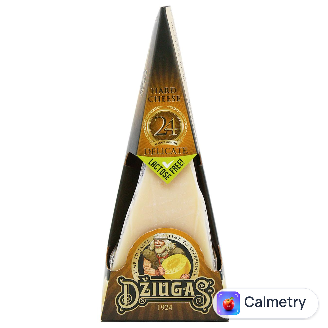Сир твердий Dziugas безлактозний 24 місяців 40% 180г