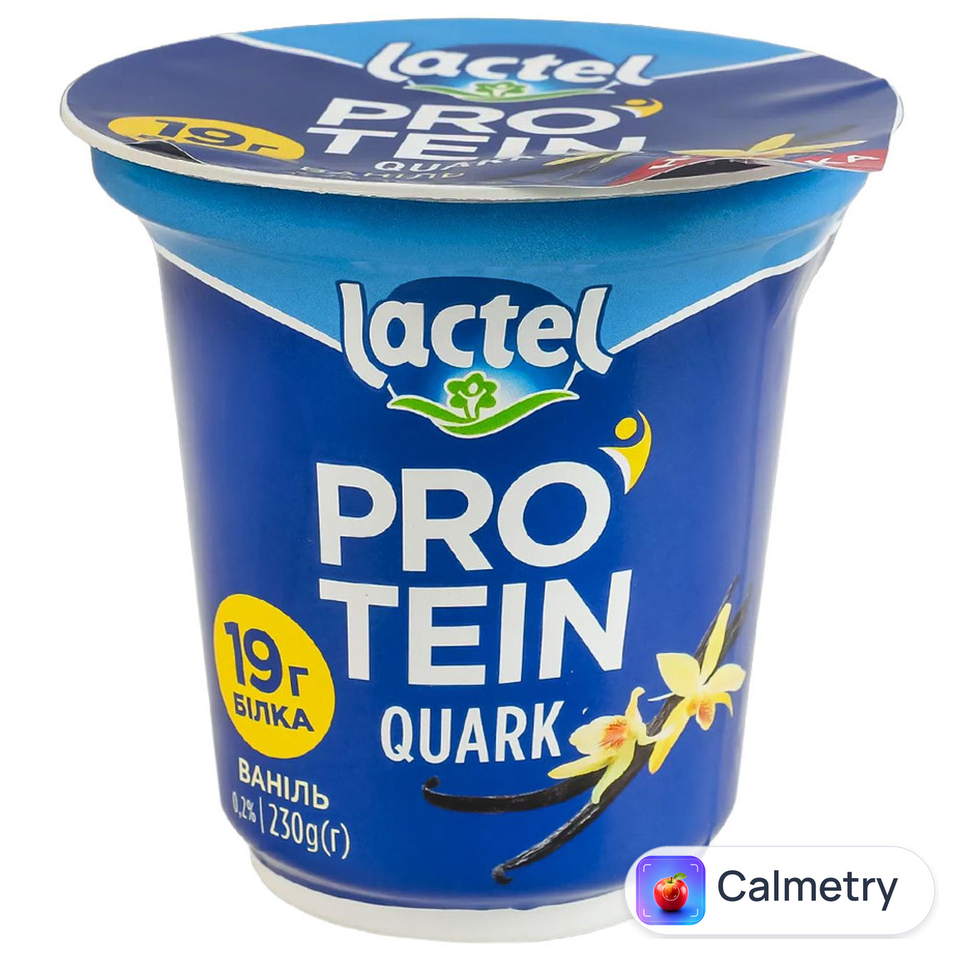Сир кисломолочний Lactel Protein Quark Ваніль 0,2% 230г