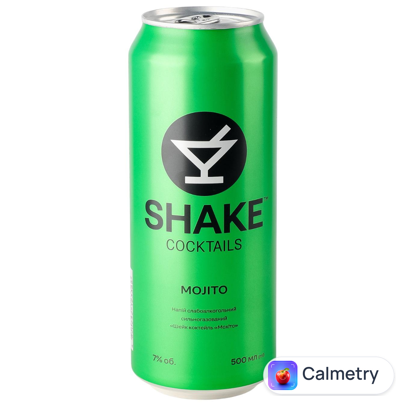 Напій слабоалкогольний Shake Mojito сильногазований 7% 0,5л — фото продукту