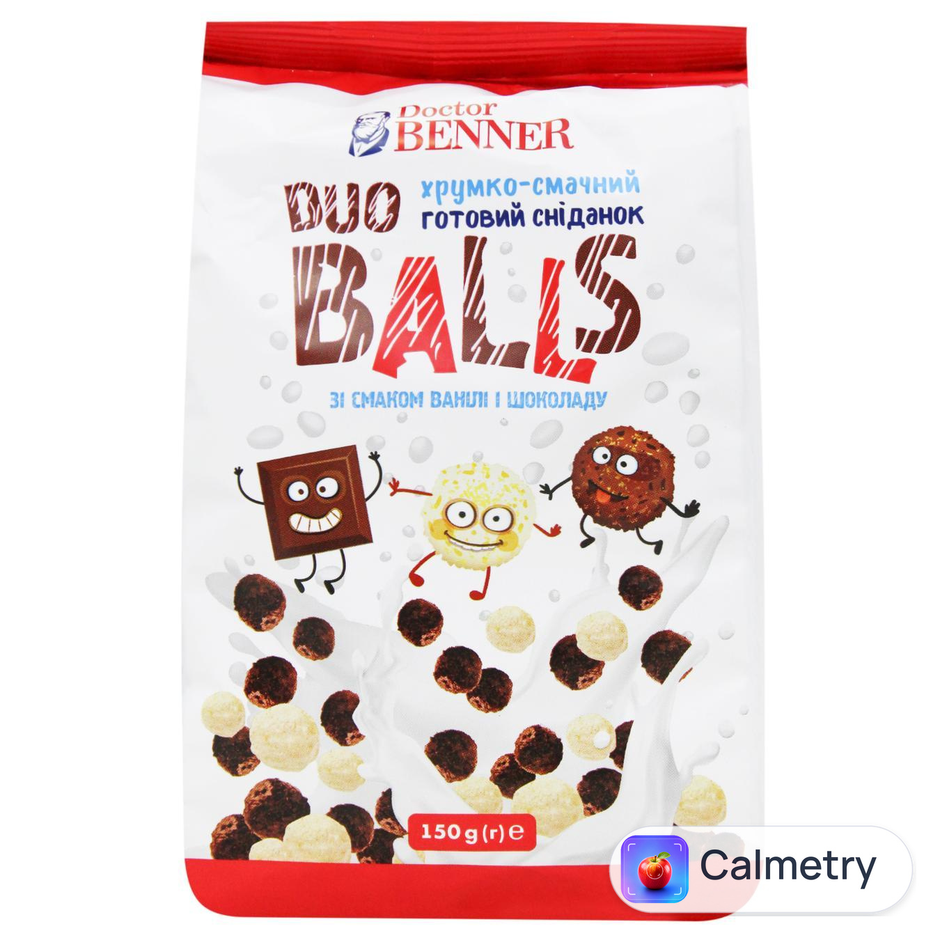 Сніданок сухий Dr.Benner Duo Balls 150г — фото продукту