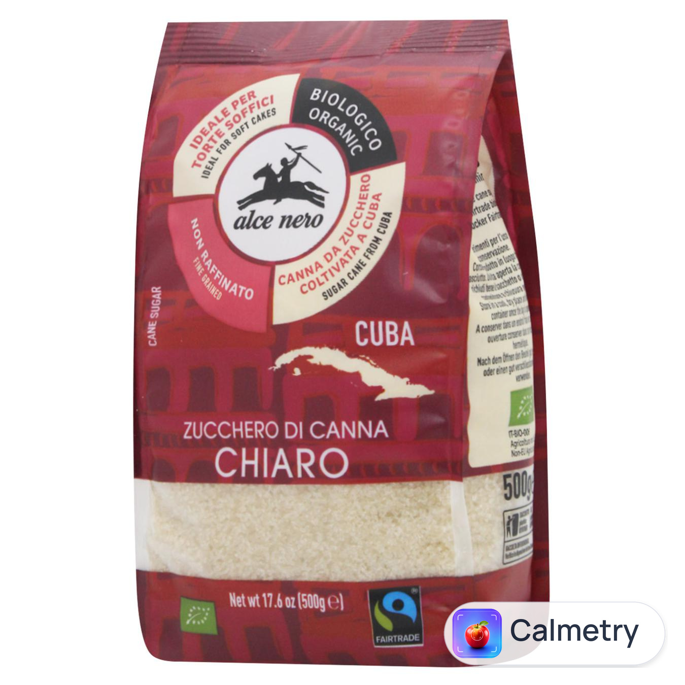 Цукор Alce Nero Cuba Fairtrade тростинний кристалічний органічний 500г