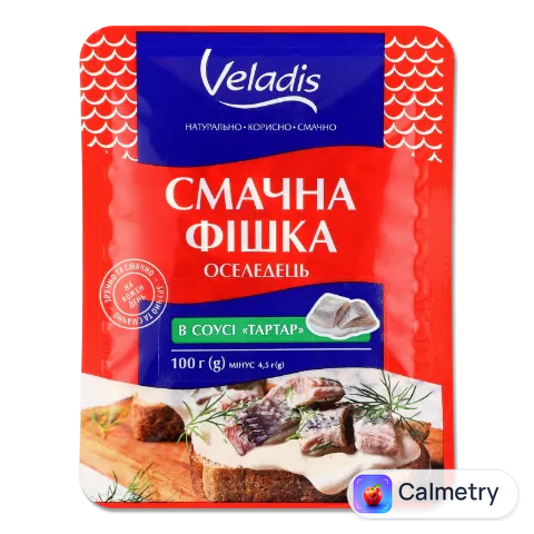 Оселедець Veladis Смачна фішка в соусі Тартар