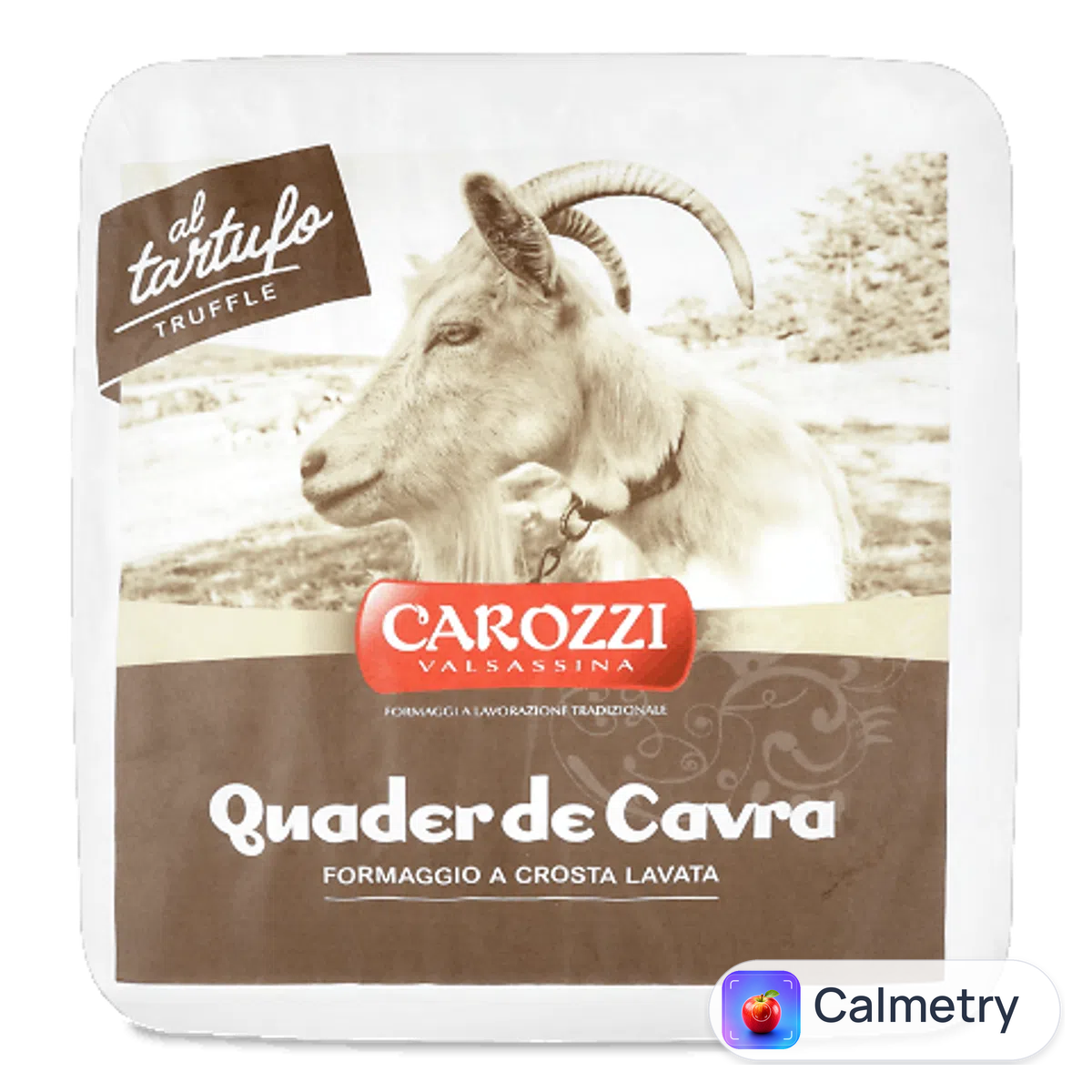 Сир Carozzi Quader de Cavra з трюфелем 45% з козячого молока