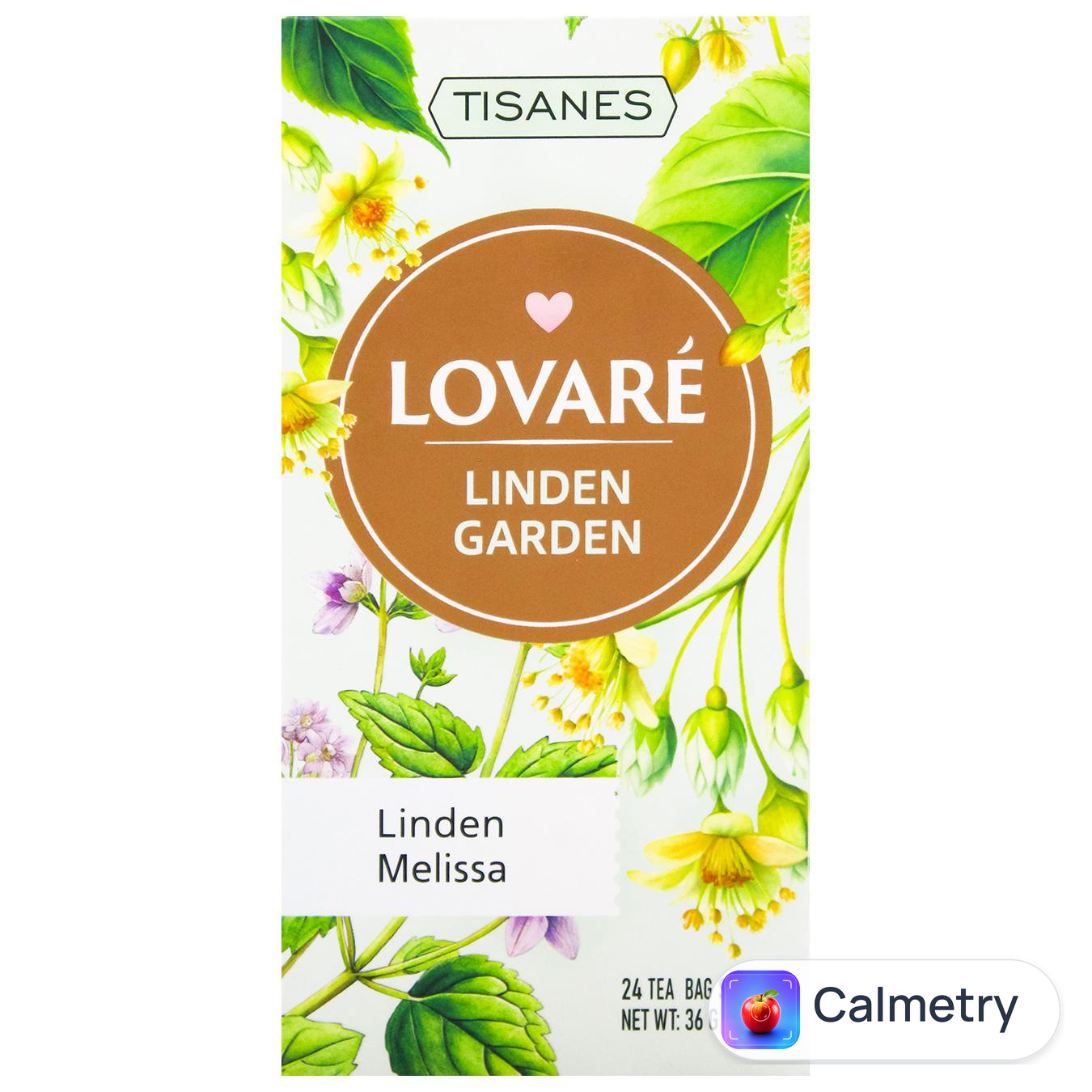 Чай трав’яний Lovare Linden Garden з фруктами та плодами 1,5г*24шт — фото продукту