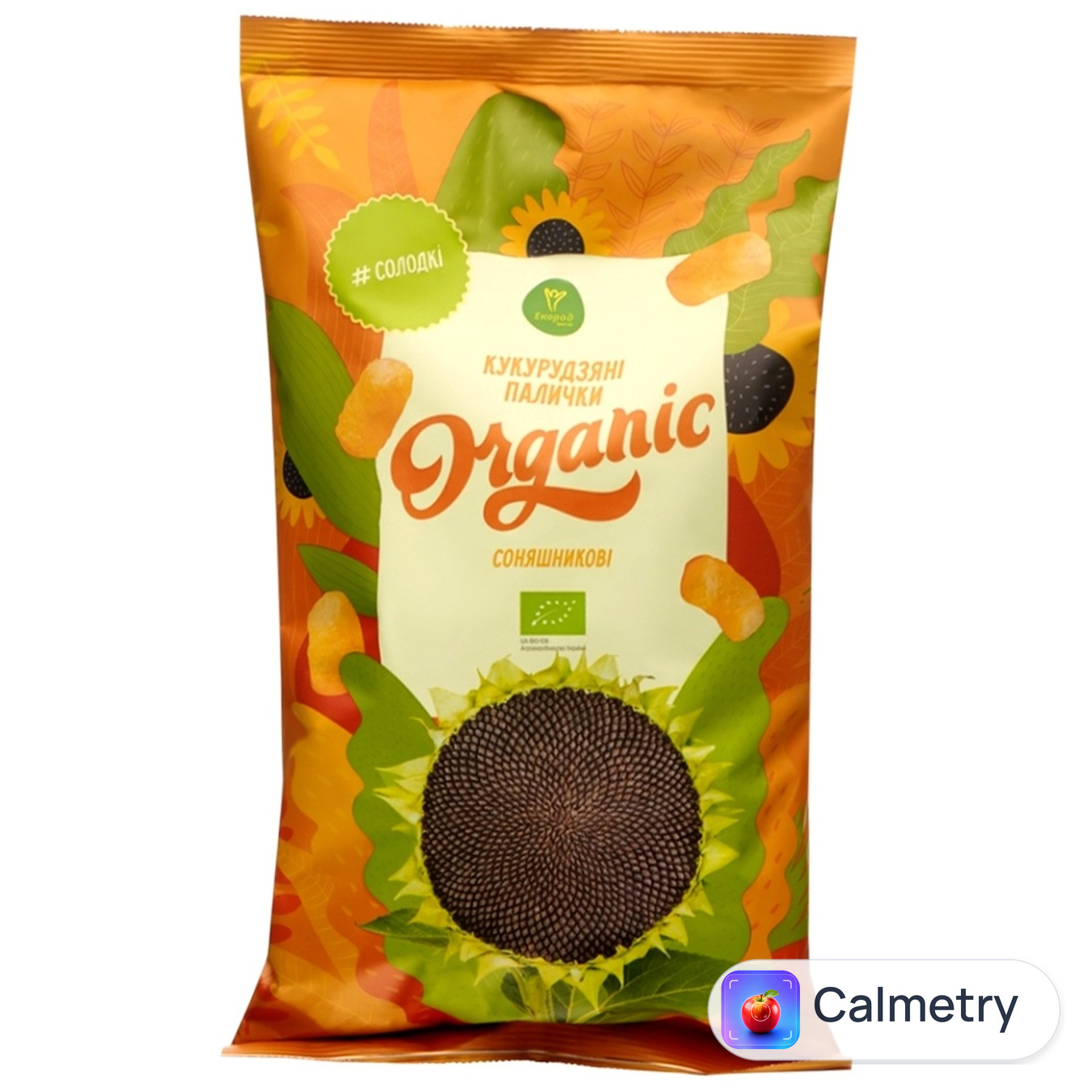 Палички Екород Organic кукурудзяні соняшникові 70г