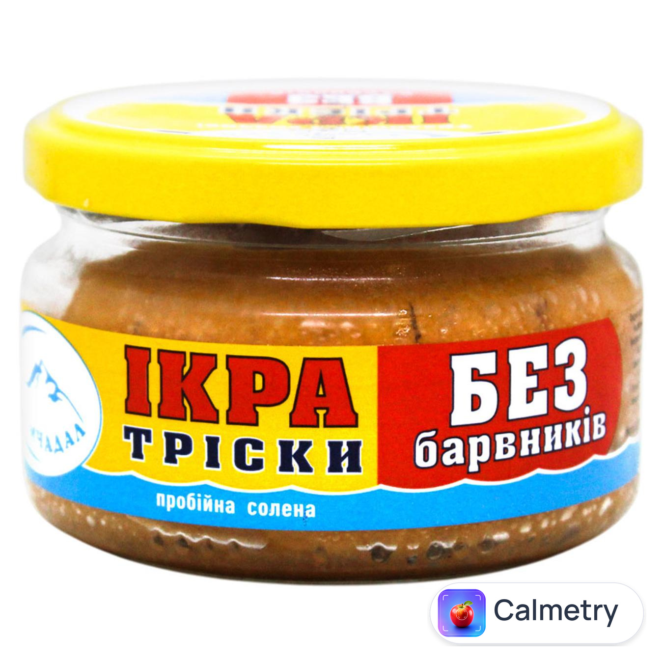 Ікра тріски Камчадал пробійна солена 180г — фото продукту
