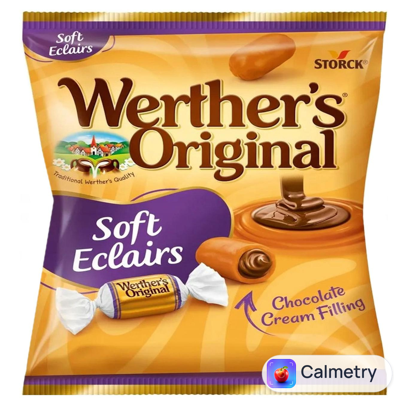 Цукерки Werthers Original ірис з шоколадною начинкою 70г — фото продукту