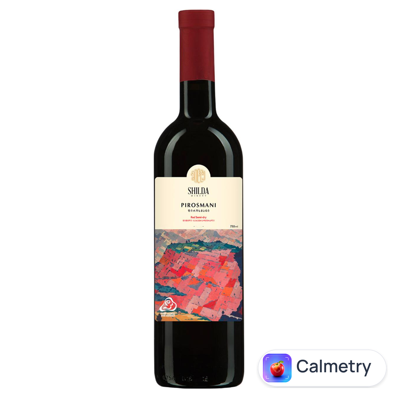 Вино Shilda Pirosmani червоне напівсухе 12,5% 0,75л