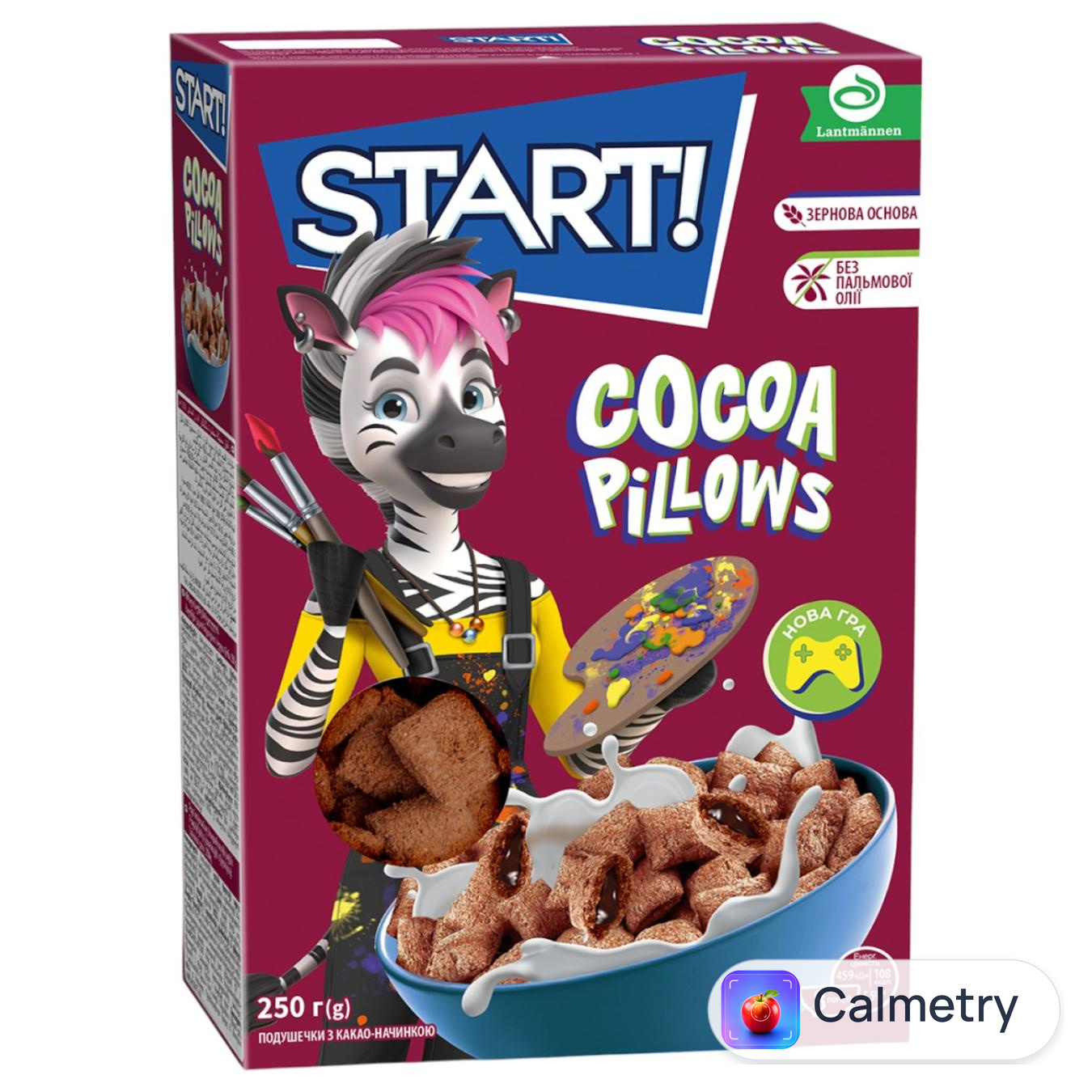 Сніданок сухий Start! Подушечки з какао начинкою 250г