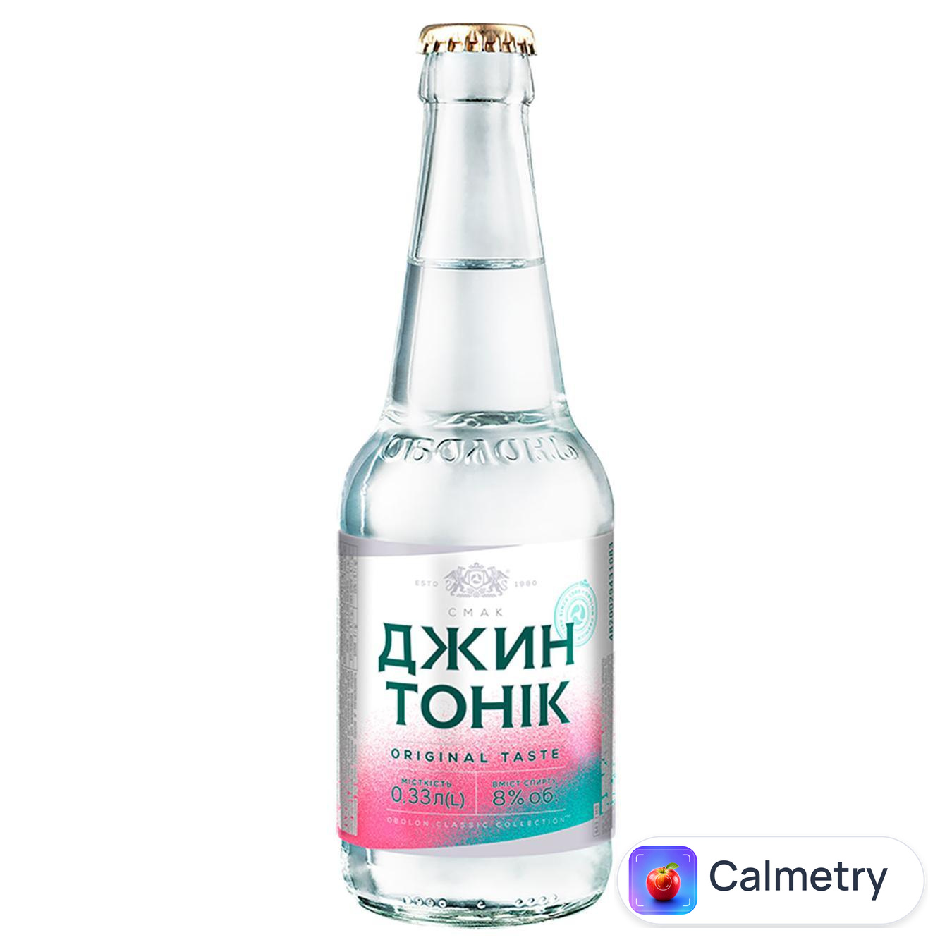 Напій слабоалкогольний Оболонь Джин Тонік сильногазований 8% 0,33л