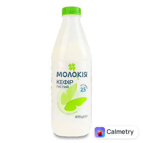 Кефір «Молокія» густий 2,5%, пляшка, 870г