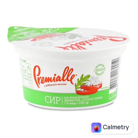 Сир кисломолочний Premialle зернистий 7%