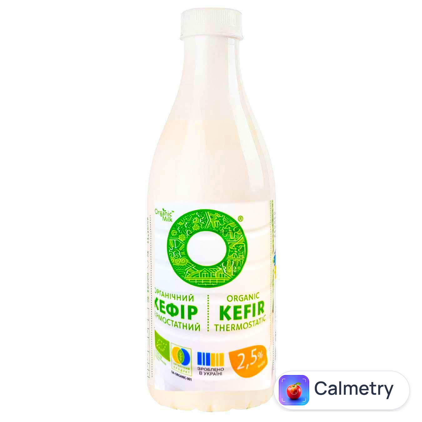 Кефір Organic Milk термостатний органічний 2,5% 900г — фото продукту
