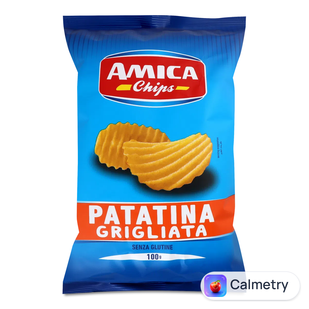 Чипси Amica картопляні рифлені з сіллю 100г