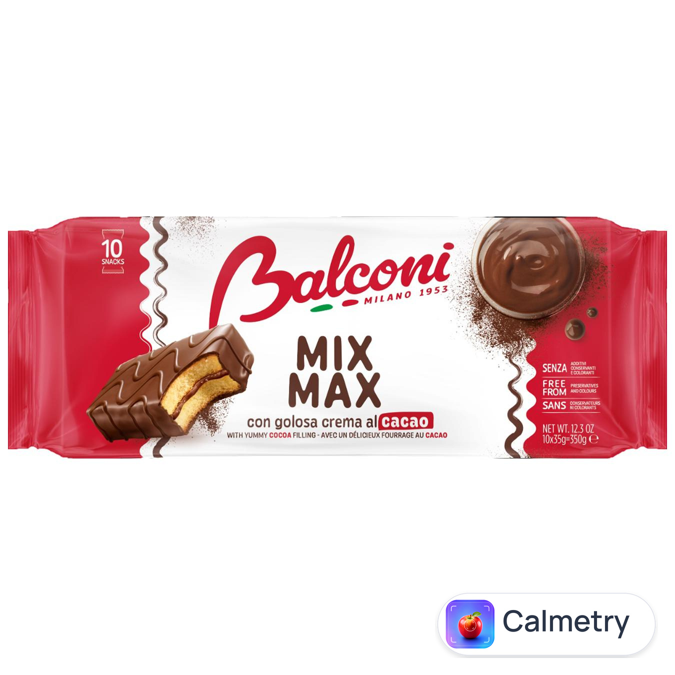 Тістечка Balconi Mix Max з какао 10шт*35г