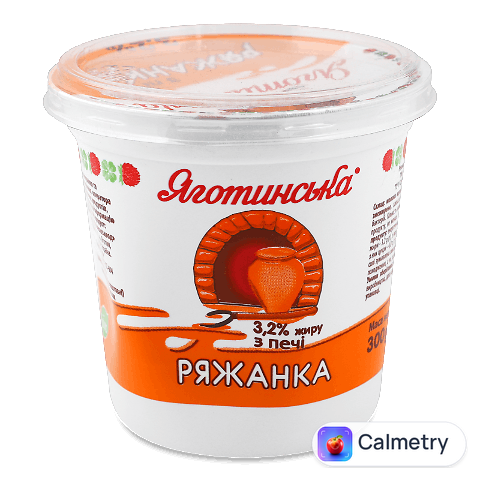 Ряжанка Яготинська 3,2% стакан, 300г