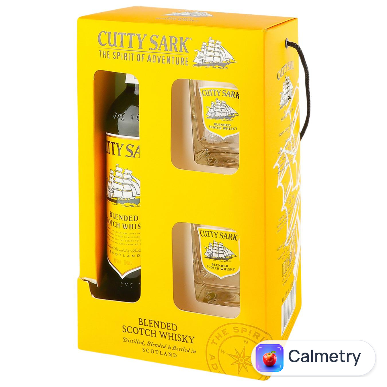Набір віскі Cutty Sark 40% 0,7л + 2 склянки у коробці