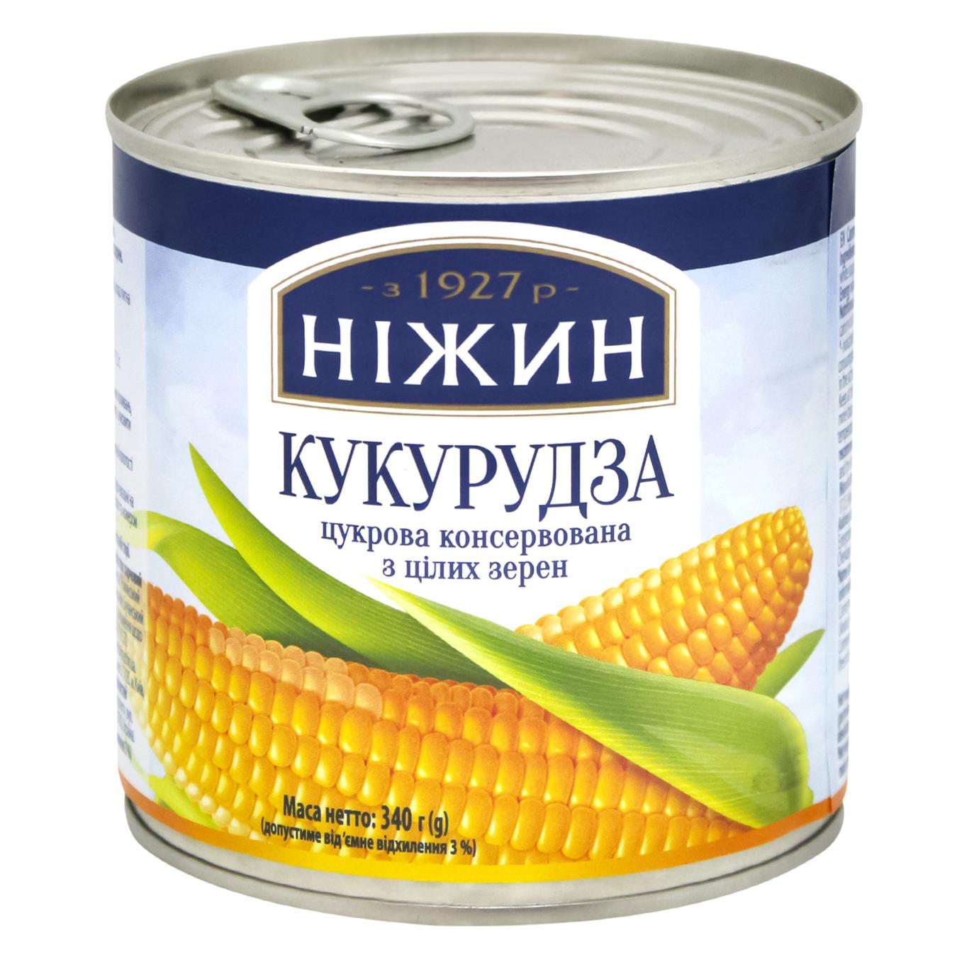 Кукурудза Ніжин цукрова з цілих зерен 340г — фото продукту