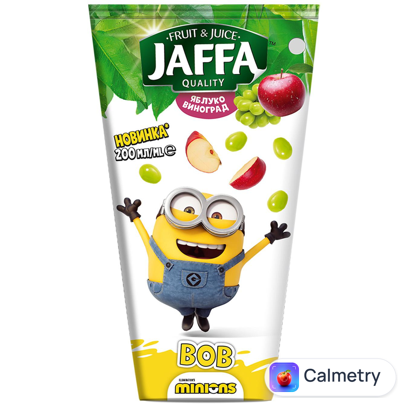 Нектар Jaffa Minions Яблуко-виноград 200мл — фото продукту