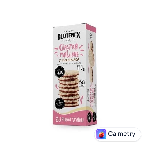 Печиво без глютену масляне з шоколадом Glutenex 170 г