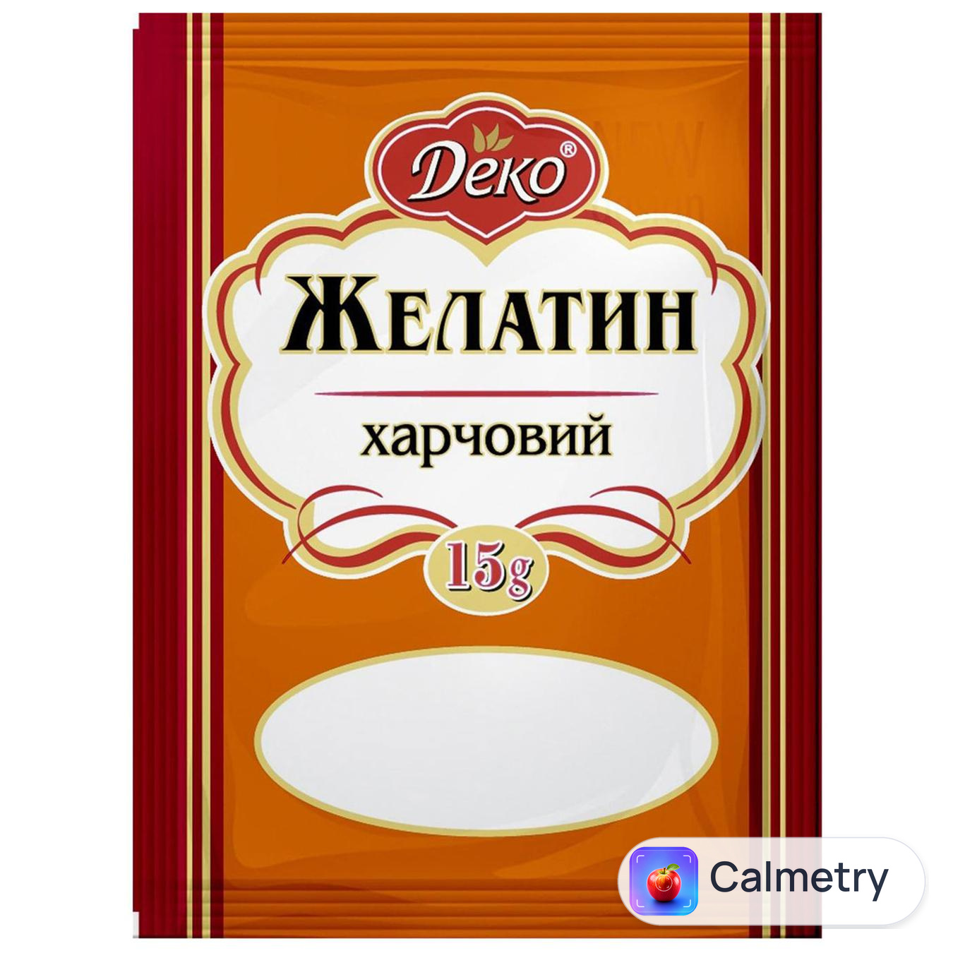 Желатин Деко харчовий 15г — фото продукту