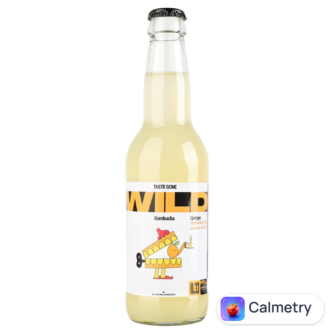 Комбуча Wild Kombucha Цитрус 0,33л — фото продукту