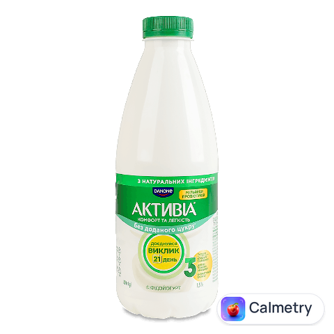Йогурт «Активіа» натуральний питний 1,5%, 800г