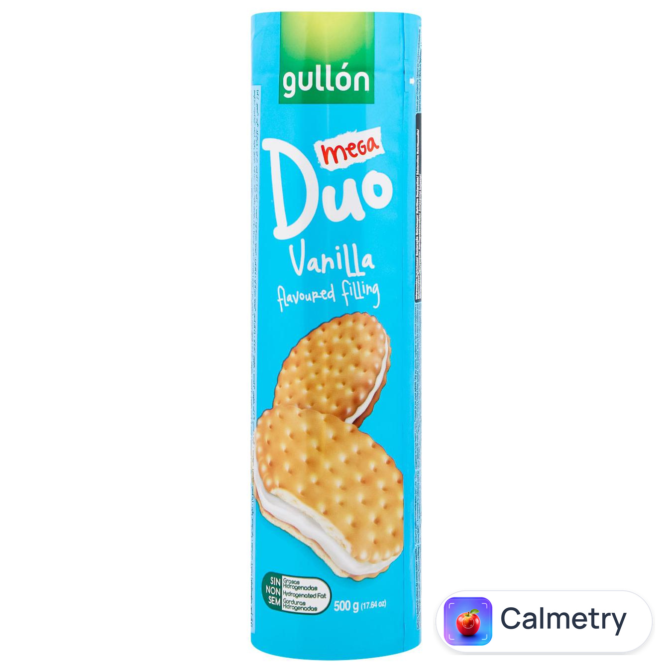Печиво-сендвіч Gullon Mega Duo з ванiльним кремом 500г