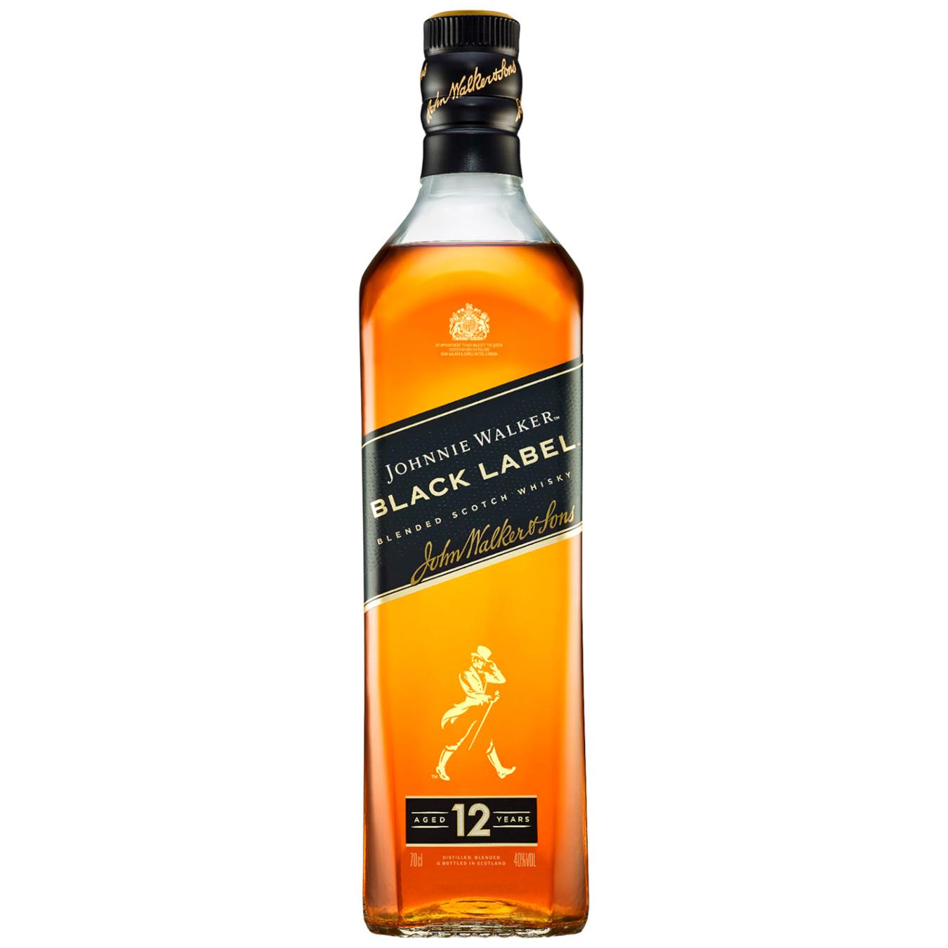 Віскі Johnnie Walker Black Label 12 років 40% 0,7л — фото продукту